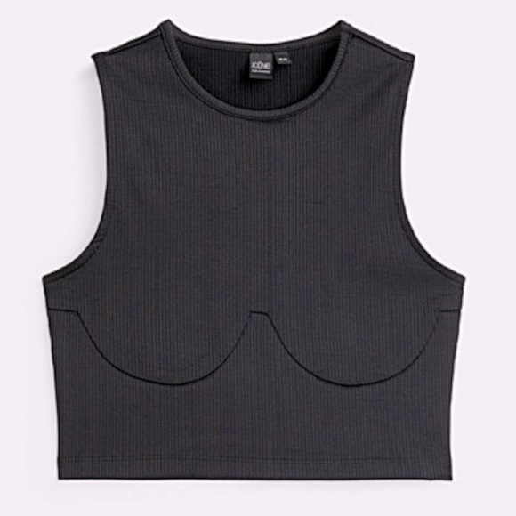 Simon’s Icone ribbed corset cami in MAUVE - Picture 1 of 6